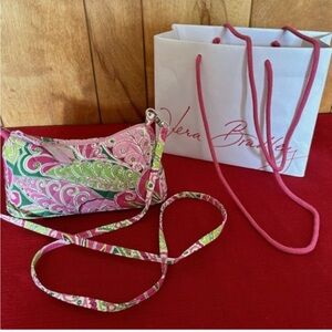 Vera Bradley Pink Quilted Shoulder/ Crossbody Bag EUC